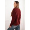 215255 2 damsky svetr s vlnou s dlouhym rukavem a kulatym vystrihem velikost uni barva bordo