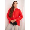 215264 4 damska elegantni kosile z viskozy s ozdobnymi knofliky velikost uni barva cervena
