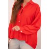 215264 7 damska elegantni kosile z viskozy s ozdobnymi knofliky velikost uni barva cervena