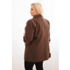 Dámské sako Plus Size ART1085 (Velikost UNI, Barva Hnědá)