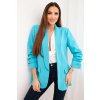 215288 4 damske sako s klopami velikost uni barva tyrkysova