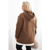 Dámská mikina Plus Size 6940 (Velikost UNI, Barva Hnědá)