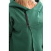 215306 11 damska mikina plus size zateplena s kapuci a asymetrickym zipem velikost 2xl 3xl barva cerna