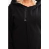 215306 3 damska mikina plus size zateplena s kapuci a asymetrickym zipem velikost 2xl 3xl barva cerna