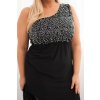 215321 11 damska vecerni saty plus size na jedno rameno velikost uni barva hneda