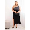215321 8 damska vecerni saty plus size na jedno rameno velikost uni barva hneda