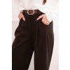 215342 11 damske kalhoty s sirokymi nohavicemi a paskem velikost uni barva seda tmave
