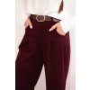 215342 15 damske kalhoty s sirokymi nohavicemi a paskem velikost uni barva seda tmave