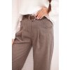 215342 19 damske kalhoty s sirokymi nohavicemi a paskem velikost uni barva seda tmave