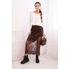 215345 6 damska viskozova sukne s krajkou velikost uni barva cerna