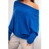 215366 2 damsky asymetricky batwing svetr z viskozy chaberovy velikost uni barva fialova