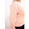 215387 43 damska mikina s krouzkovym designem plus size bavlnena basic s kulatym vystrihem velikost xl barva bordo