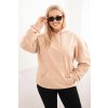 215396 20 damska mikina s kapuci a klokani kapsou plus size z bavlny velikost xl barva cerna