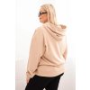 215396 22 damska mikina s kapuci a klokani kapsou plus size z bavlny velikost xl barva cerna