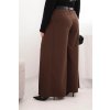 215921 13 damske kalhoty plus size s sirokou nohavici a paskem velikost uni barva zelena