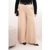 215921 4 damske kalhoty plus size s sirokou nohavici a paskem velikost uni barva zelena