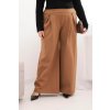 215411 18 damske kalhoty plus size s sirokymi nohavicemi a plisovanim velikost uni barva fialova