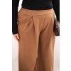 215411 21 damske kalhoty plus size s sirokymi nohavicemi a plisovanim velikost uni barva fialova