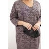 215420 10 damske saty z zorzetu plus size s vystrihem do v velikost uni barva fialova