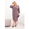 215420 8 damske saty z zorzetu plus size s vystrihem do v velikost uni barva fialova