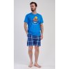215672 11 panske pyzamo sortky adventure barva modra velikost m