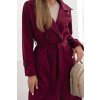 215693 3 damsky kabat art4595 v pase se zavazovanim velikost uni barva bordo
