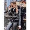 215999 2 damska bunda ramoneska s koziskem dstreet ty5274 velikost s barva cerna