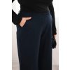 222677 7 damske kalhoty plus size s sirokou nohavici a elastickym pasem velikost uni barva hneda