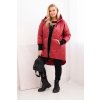216311 1 damska zimni bunda 5419 plus size prosivana s kapuci velikost uni barva bezova