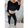 216656 velurova souprava s kapuci cerna velikost uni barva cerna