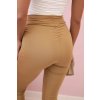 216752 3 damske leginy s vysokym pasem z elastickeho materialu camelove velikost uni