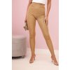 216752 damske leginy s vysokym pasem z elastickeho materialu camelove velikost uni