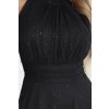 230553 5 numoco veronica luxusni dlouhe saty s brokatovym akcentem a elegantnim strihem cerne 636 3 velikost uni barva cerna