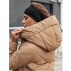 217442 2 damska dlouha bunda s kapuci femacoat dstreet ty4592 velikost s barva bezova
