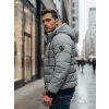 218171 3 panska zimni prosivana bunda s kapuci dstreet tx5093 velikost s barva seda svetle