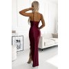 218381 2 diane satenove dlouhe saty s rozparkem na nohavicich vinova barva 483 4 velikost xs barva bordo