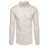 218555 panska kosile s dlouhym rukavem dstreet dx2655 velikost m barva bezova