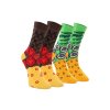 218780 4 ponozky s potiskem hamburgeru sada 2 paru unisex v originalnim baleni velikost uni