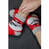 218795 2 unisex vanocni ponozky v krabicce 1 par se snehulakem velikost uni
