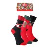 218801 unisex vanocni ponozky na darek sada 3 paru sob susenka a mikulas velikost uni