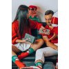 218789 3 unisex vanocni ponozky v krabicce sada 2 paru se santou a pruhy velikost uni