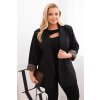 230913 12 damske sako plus size art1199 v leopardim vzoru velikost uni barva fialova