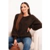 219887 damsky svetr it112 s vlnou a dlouhym rukavem velikost uni barva hneda