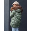 220877 3 damska zimni bunda s kapuci a koziskem winterchic dstreet ty4435 velikost s barva zelena