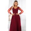 221096 4 loretta unikatni dlouhe saty s tylovymi rukavy a vystrihem vinove 640 1 velikost s barva bordo