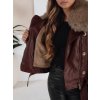 221105 4 damska kozena zimni bunda dstreet ty5208 velikost s barva bordo