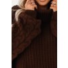 221615 5 teply a robustni oversized rolak s sirokymi rukavy velikost uni barva hneda