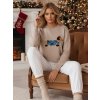 221756 damsky svetr s aplikaci psa chicpaws dstreet my2543z velikost s m barva bezova