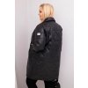 221588 42 damska bunda plus size prosivana s ozdobnymi knofliky a limcem cerna velikost uni barva cerna