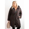 223064 4 damska zimni bunda plus size prosivana s kapuci velikost uni barva hneda